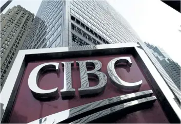  ?? THE CANADIAN PRESS FILES ?? CIBC boosted its quarterly dividend by three cents, or two per cent, the eighth increase in the past 10 quarters.