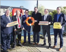  ??  ?? Eamon Scanlon TD, Cllr Seamus Kilgannon, Senator Keith Swanick, Cllr Tom MacSharry, Mark MacSharry TD, Ray Wims (GRA) of the Sligo/Leitrim Division pictured along the Garavogue River last Saturday morning.