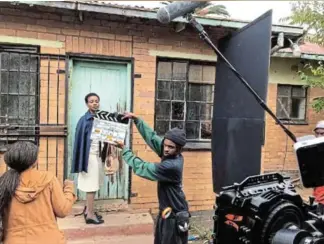 ?? ?? Shooting 'Lakutshon’ Ilanga' in Soweto.