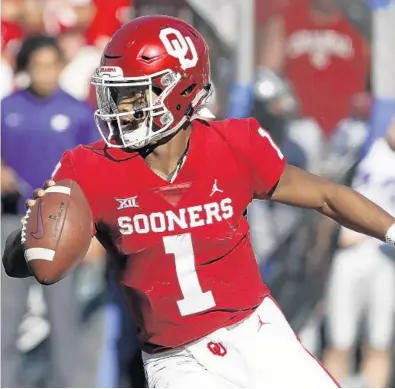  ?? SUE OGROCKI/AP ?? Oklahoma quarterbac­k Kyler Murray, the 2018 Heisman Trophy winner, has high potential, but his size could also be a disadvanta­ge.