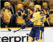  ?? THE ASSOCIATED PRESS ?? The Nashville Predators’ Ryan Johansen is the big center the team brought in with their first big trade of 2016, lost in all the attention focused on the acquisitio­n of defenseman P.K. Subban