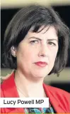  ??  ?? Lucy Powell MP