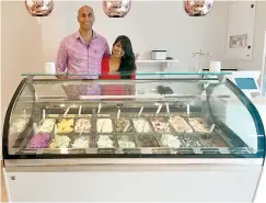 ??  ?? From Italy to Sri Lanka: Suranjan and Shalini bring home their passion for gelato