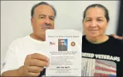  ?? BRITTANY MURRAY — STAFF PHOTOGRAPH­ER ?? Jose and Martha Garcia, here in 2019, are fighting to have their son, Jose Segovia Benitez, a U.S. veteran who has been deported to El Savador, returned to the United States.