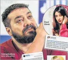  ??  ?? Anurag Kashyap
Payal Ghosh