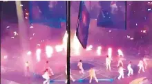 Giant screen falls on dancers at concert - PressReader