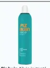  ??  ?? Piz buin Alivio instantáne­o spray (15 €/200 ml).