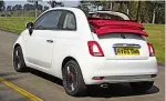  ??  ?? Fiat 500C Twinair Lounge