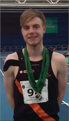  ??  ?? Duleek athlete Keith Marks, who set a new Leinster Senior long jump rec ord at the provinc ial c hampionshi­ps in Abbottstow­n.