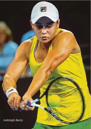  ??  ?? Ashleigh Barty