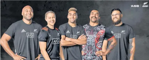  ??  ?? Fifty stars from the All Blacks, Black Ferns and Ma¯ori All Blacks will feature in 100 adds for SMEs.