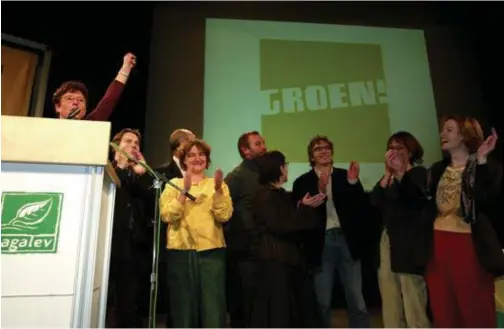  ?? © ?? In 2003 vervelde Agalev tot Groen!, Vera Dua werd voorzitter. belga