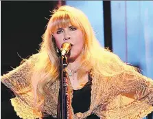  ?? GETTY IMAGES ?? Stevie Nicks has been nominated as a solo performer.