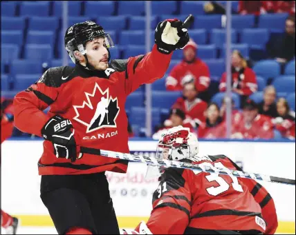  ?? Cp photo ?? Victor Mete (left) is eligible Ontario Hockey League. to return to Montreal since he was on loan, or he can be sent to the London Knights of the