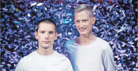  ?? FOTO: BERLINIÈRO­S PR ?? Nico Wendel (links) und Marcel Stephan machen als DJ-Duo Gestört aber Geil Musik.