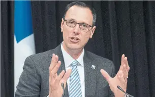  ?? JACQUES BOISSINOT THE CANADIAN PRESS FILE PHOTO ?? Education Minister Jean-François Roberge said Monday the Quebec government’s new strategy aims to make communicat­ion between teachers and students as easy as possible.