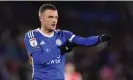  ?? Getty Images ?? Leicester’s captain, Jamie Vardy, is among the players whose contracts expire in June. Photograph: Robbie Jay Barratt/AMA/