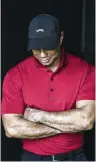  ?? VIA THE NEW YORK TIMES SUN DAY RED ?? Tiger Woods wearing a shirt of his new brand, Sun Day Red. Woods and Nike last month announced the end of their 27-year partnershi­p.