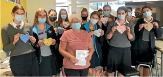  ?? ?? RIGHT: Rolleston College students embraced the NICU Cuddle Hearts project.