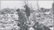  ?? ?? Photo from the 1976West Bloomfield Township tornado.