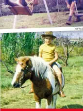  ??  ?? TOP: Hannes and Eben. MIDDLE: Eben being pushed on the swing by his brother, Eugené. ABOVE: A childhood photo of Eben.