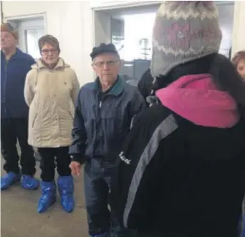  ??  ?? À l’âge de 92 ans, l’ancien producteur laitier Conrad Gélinas a réalisé un rêve en visitant une ferme robotisée de Saint-Eugène-de-Guigues.