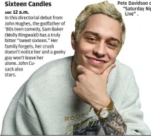  ?? ?? Pete Davidson of “Saturday Night Live” .