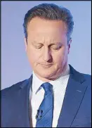  ?? AFP ?? British Prime Minister David Cameron addresses delegates during the Conservati­ve Party spring forum in London Saturday.