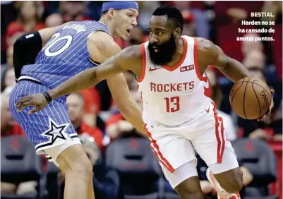  ??  ?? BESTIAL. Harden no se ha cansado de anotar puntos.