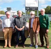  ?? ?? L-R: Owners Eddie Parsley, Roger Best, Peter Ridgway and Colin Shales were delighted to meet up.