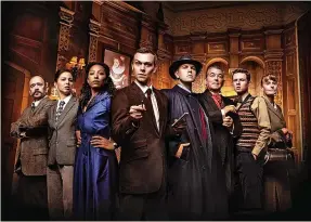  ?? Matt Crockett ?? Todd Carty as Major Metcalf, Essie Barrow as Miss Casewell, Joelle Dyson as Mollie Ralston, Joseph Reed as Det Sgt Trotter, Laurence Pears as Giles Ralston, John Altman as Mr Paravicini, Elliot Clay as Christophe­r Wren and Gwyneth Strong as Mrs Boyle in The Mousetrap