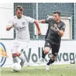  ?? FOTO: VOSKRESENS­KYI ?? Der Einsatz von Niko Pakowski (am Ball) ist gefährdet.