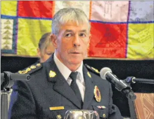  ?? DAVID MAHER/THE TELEGRAM ?? RNC Chief Joe Boland detailed work the RNC is doing to repair relations between Indigenous population­s and police.