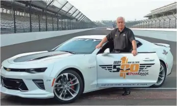  ?? BRANT JAMES, USA TODAY SPORTS ?? Roger Penske will drive the pace car for the 100th Indianapol­is 500 on Sunday.