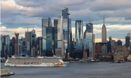  ?? Photograph: Anadolu Agency/Getty Images ?? Just one cruise ship docked for a day at port can emit diesel exhaust equivalent to 34,400 idling trucks.