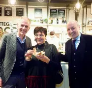  ?? Sorridenti ?? Giuseppe Marotta a Fico Eataly World con Alberto Balocco e Tiziana Primori