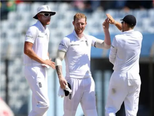  ?? (Getty) ?? Stokes claimed four wickets for just 10 runs in a 10-over spell