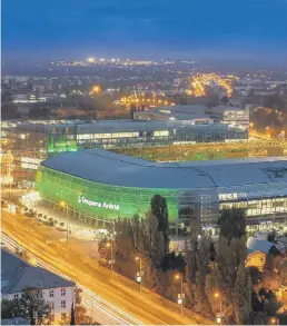  ??  ?? Posh officials visited this stadium in Hungary which could be a model for a