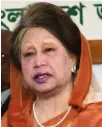  ??  ?? Khaleda Zia