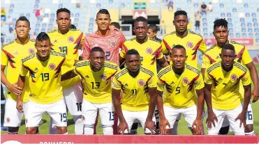  ?? AFP ?? Este fue la nómina que usó la Selección Colombia en el último duelo ante la selección de Uruguay.