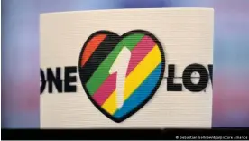  ?? ?? El brazalete "One Love" prohibido por la FIFA en la Copa de Mundo.