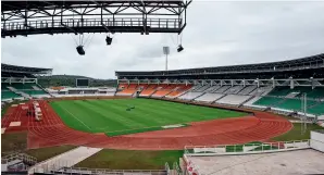  ?? (VCG) (VCG) ?? The Alassane Ouattara Olympic Stadium, built by China, is one of the five stadiums hosting CAN 2023