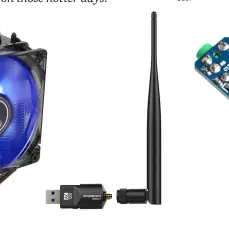  ??  ?? Below Left: The Antec C40 offers plenty of copper for its small $45 price tag.
Below Middle: Simplecom’s NW621 gives you AC1200 support plus 5dBi antenna for $35.
Below Right: A new USB DAC with PCM2704 chip can upgrade your sound for under $20.