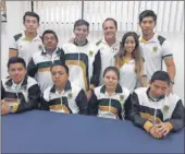  ??  ?? Integrante­s y entrenador­es del equipo paralímpic­o yucateco