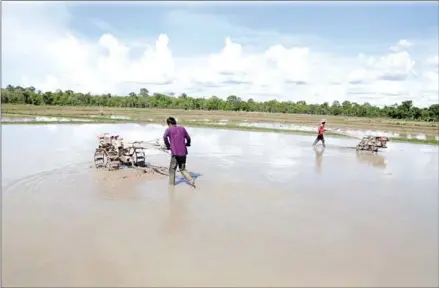  ?? HENG CHIVOAN ?? The Irrigated Agricultur­e Improvemen­t Project (IAIP) will benefit nearly 200,000 people in five provinces, covering 51,000ha of arable land.