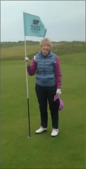  ??  ?? Jeanne Hammill who got a hole-in-one on the eighth in Rosslare on Monday, May 1.