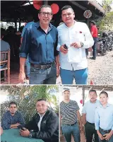  ??  ?? (1) Manuel Rodríguez y Andro Rodríguez. (2) Carlos Castellano­s y Ronald Aceituno. (3) Mario Rojas, Luis Rodríguez y Javier Flores.