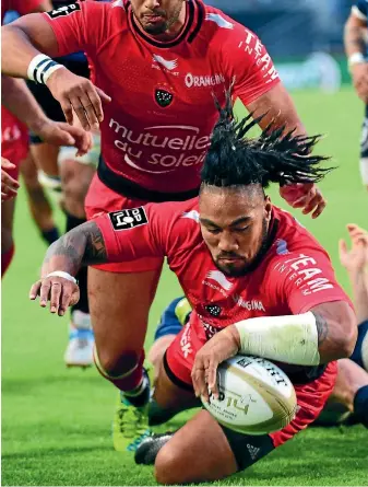  ?? PHOTO: DAVE WINTER ?? Ma’a Nonu, pictured scoring for Toulon against Montpellie­r, could not stop Todd Blackadder’s Bath from winning a vital European Champions Cup game.
