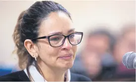  ?? Poder Judicial Mendoza ?? Julieta Silva lloró al dar su testimonio