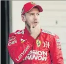  ?? FOTO: EFE ?? Vettel
Periodo de reflexión para él